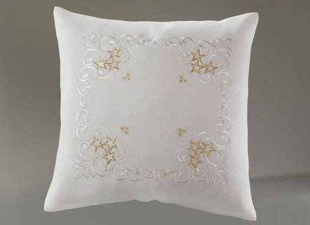 Tischdecken - Tischdecke mit aufwendigen Stickereien, in Größe 101 (Deckchen, 35x 50 cm) bis 404 (Kissenbezug, 40x 40 cm), in Farbe SEKT – Farbe SEKT – Ansicht 