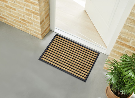 Fußmatten - Kokos-Fußmatte, in Farbe NATUR-SCHWARZ – Farbe NATUR-SCHWARZ – Ansicht 