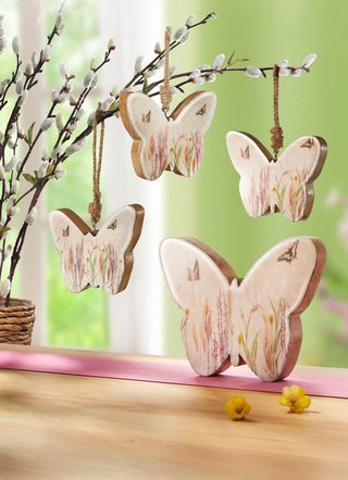 Deko-Schmetterling aus Mangoholz