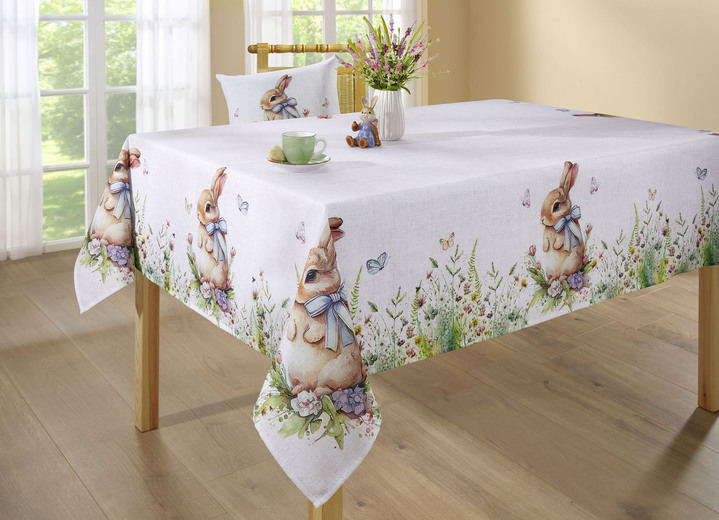 Tischdecken - Tisch- und Raumdekoration mit Frühlings-Motiv, in Größe 101 (Läufer, 40x 90 cm) bis 404 (Kissenbezug, 40x 40 cm), in Farbe MULTICOLOR Ansicht 2