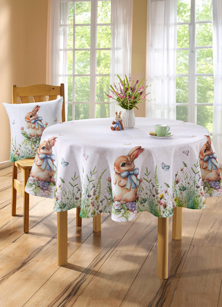 Tischdecken - Tisch- und Raumdekoration mit Frühlings-Motiv, in Größe 101 (Läufer, 40x 90 cm) bis 404 (Kissenbezug, 40x 40 cm), in Farbe MULTICOLOR – Farbe MULTICOLOR – Ansicht 
