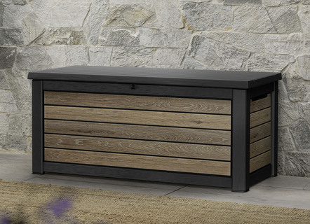 Kissenbox in trendiger Holzoptik