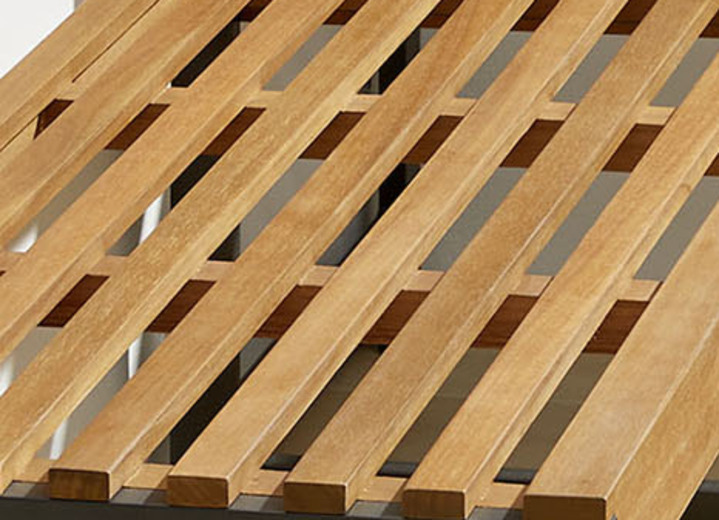 Gartenmöbel - Balkonmöbel aus Akazienholz, in Farbe SCHWARZ-BRAUN, in Ausführung Balkon-Klapptisch Ansicht 4