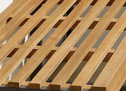 Gartenmöbel - Balkonmöbel aus Akazienholz, in Farbe SCHWARZ-BRAUN, in Ausführung Balkon-Klapptisch – Farbe SCHWARZ-BRAUN – Ansicht 