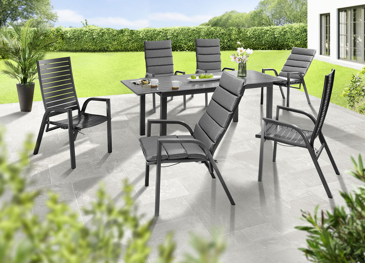 Gartenmöbel - Gartenmöbel Siros, in Farbe GRAFIT, in Ausführung Sessel, 2er-Set Ansicht 1