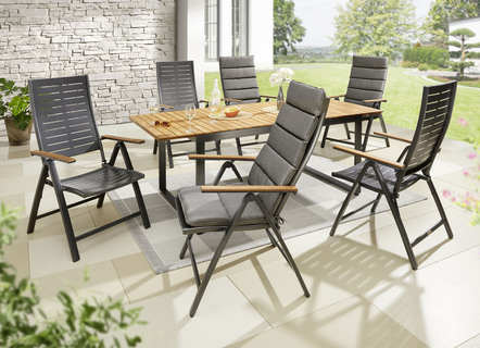 Gartenmöbelserie Tinos mit Aluminiumgestell