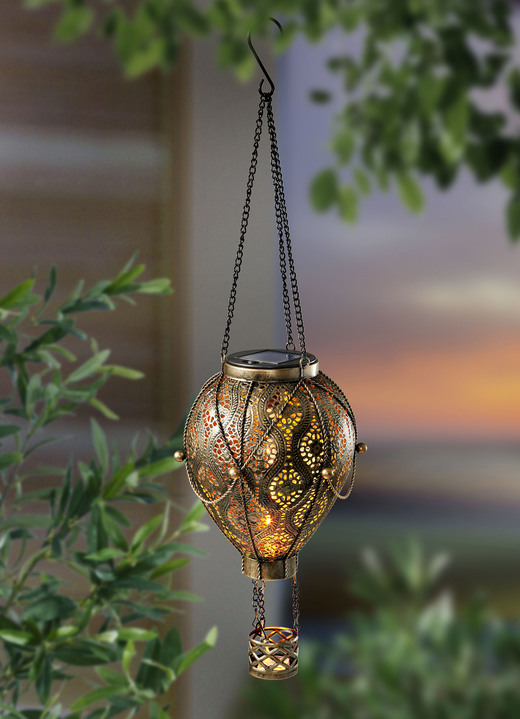 Gartendekoration - Solar-Heißluftballon, in Farbe BRONZE