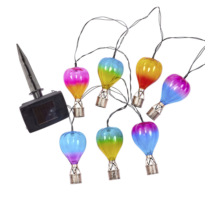 Gartenbeleuchtung - Solarlichterkette mit bunten Ballons, in Farbe BUNT Ansicht 2
