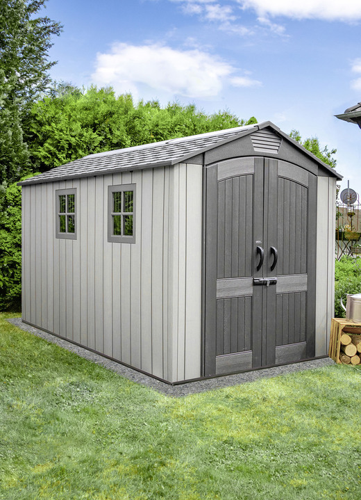 Gartengeräte und Zubehör - Stabiles Gerätehaus Ansicht 6 Gartengeräte und Zubehör - Stabiles Gerätehaus, in Farbe GRAU, in Ausführung Gerätehaus Stella Ansicht 6