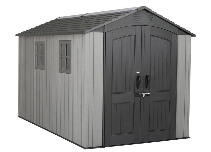 Gartengeräte und Zubehör - Stabiles Gerätehaus Ansicht 5 Gartengeräte und Zubehör - Stabiles Gerätehaus, in Farbe GRAU, in Ausführung Gerätehaus Stella Ansicht 5