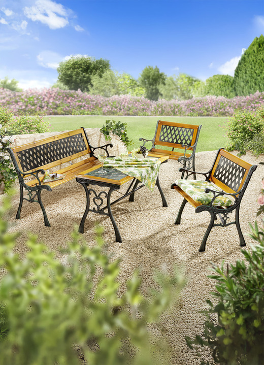 Gartenmöbel - Gartenmöbel Royal mit rustikalem Charme, in Farbe SCHWARZ-BRAUN, in Ausführung Sessel Royal Ansicht 2