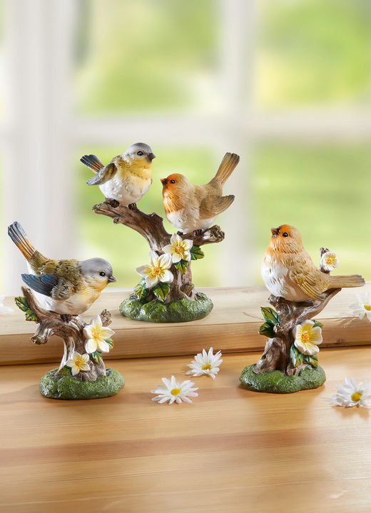 Figuren - Vögel auf Zweig, in Farbe BUNT, in Ausführung Vogel auf Ast, im 2er-Set Ansicht 3