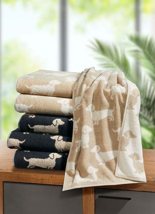 Frottier Handtücher - Frottier-Serie in saugstarker, weicher Baumwollqualität, in Größe 200 (1 Handtuch, 50x100 cm) bis 204 (1 Duschtuch, 80x150 cm), in Farbe BEIGE Ansicht 5