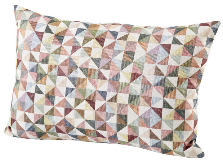 Dekokissen & Hüllen - Kissenbezug in Jacquard-Qualität, in Größe 105 (40x40 cm) bis 110 (50x50 cm), in Farbe BUNT Ansicht 3