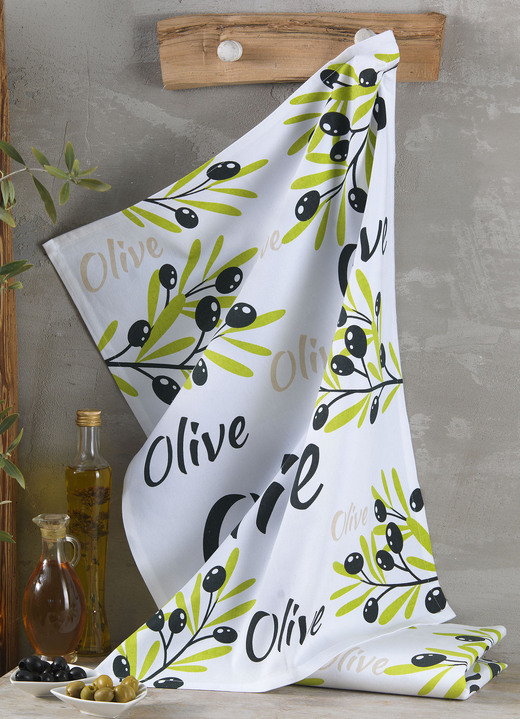 Geschirrtücher - Geschirrtücher, 2er-Set, aus reiner Baumwolle, in Farbe BUNT