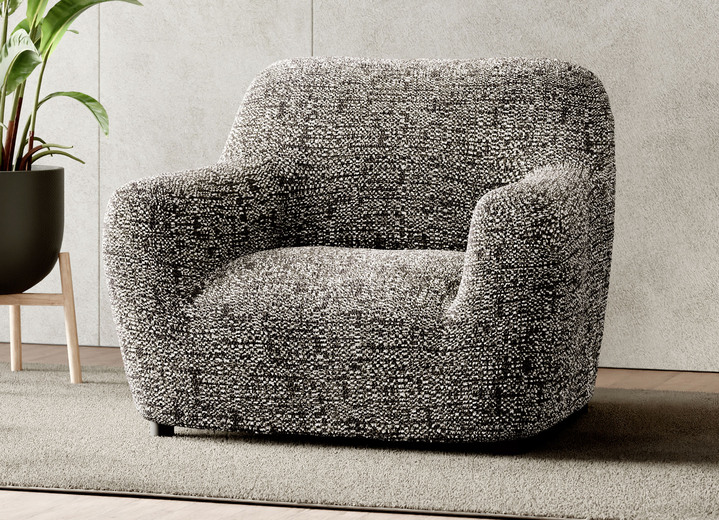 Sessel- & Sofaüberwürfe - Bi-elastische Mikrofaser-Stretchbezüge Ansicht 7 Sessel- & Sofaüberwürfe - Bi-elastische Mikrofaser-Stretchbezüge, in Größe 101 (Sesselbezug) bis 105 (TV-Sessel-Bezug), in Farbe BEIGE Ansicht 7