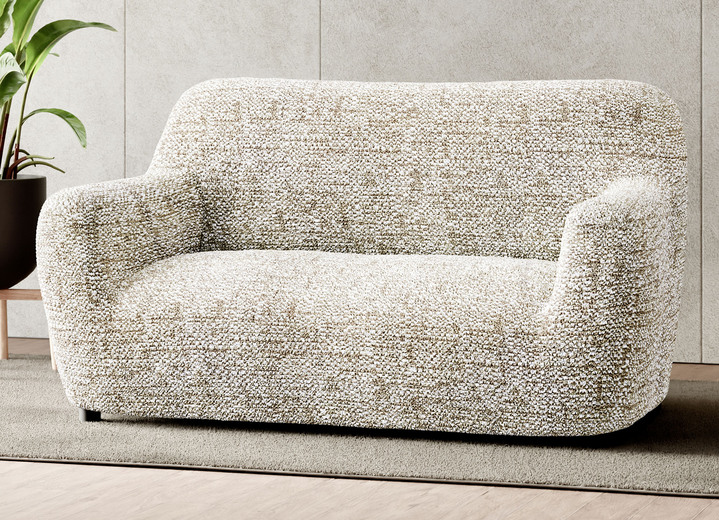 Sessel- & Sofaüberwürfe - Bi-elastische Mikrofaser-Stretchbezüge Ansicht 14 Sessel- & Sofaüberwürfe - Bi-elastische Mikrofaser-Stretchbezüge, in Größe 101 (Sesselbezug) bis 105 (TV-Sessel-Bezug), in Farbe BEIGE Ansicht 14
