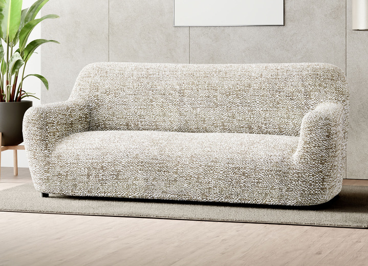 Sessel- & Sofaüberwürfe - Bi-elastische Mikrofaser-Stretchbezüge Ansicht 15 Sessel- & Sofaüberwürfe - Bi-elastische Mikrofaser-Stretchbezüge, in Größe 101 (Sesselbezug) bis 105 (TV-Sessel-Bezug), in Farbe BEIGE Ansicht 15