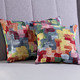 Dekokissen & Hüllen - Kissenbezug mit Reißverschluss, in Größe 105 (Kissenbezug, 40x40 cm) bis 110 (Kissenbezug, 50x50 cm), in Farbe BUNT, in Ausführung Dessin 1: Farbenmeer – Farbe BUNT – Ansicht 2