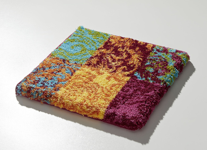 Badgarnituren - Badgarnitur von Grund mit weichem Flor Ansicht 5 Badgarnituren - Badgarnitur von Grund mit weichem Flor, in Größe 100 (Vorleger halbrund, 50x 80 cm) bis 112 (WC-Deckelbezug, 47x 50 cm), in Farbe MULTICOLOR Ansicht 5