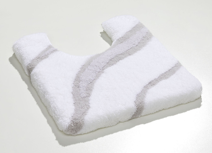 Kleine Wolke - Moderne Badgarnitur von Kleine Wolke, in Größe 100 (Vorleger halbrund, 50/ 80 cm bis 112 (WC-Deckelbezug mit Kordel, 47/ 50 cm)), in Farbe BLAU Ansicht 21