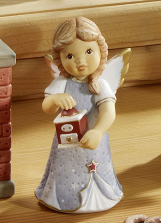 Goebel-Figuren - Szene Lebkuchenbäckerei aus der Nina & Marco-Serie Ansicht 8 Goebel-Figuren - Szene Lebkuchenbäckerei aus der Nina & Marco-Serie, in Farbe BLAU, in Ausführung Engel mit Waage Ansicht 8