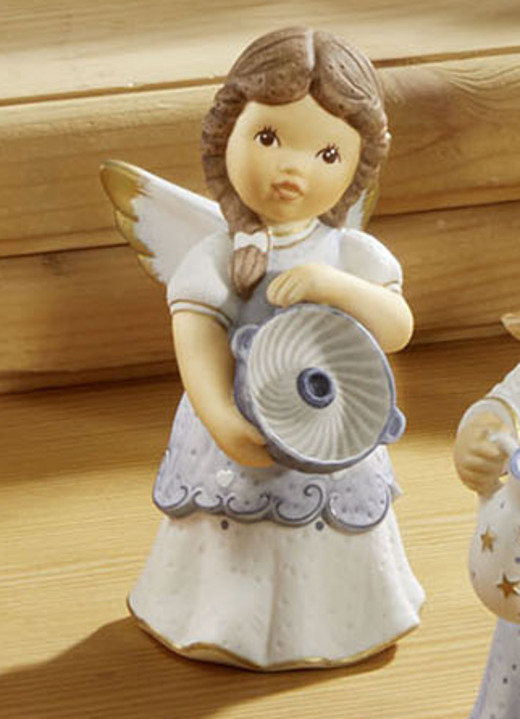 Goebel-Figuren - Szene Lebkuchenbäckerei aus der Nina & Marco-Serie Ansicht 9 Goebel-Figuren - Szene Lebkuchenbäckerei aus der Nina & Marco-Serie, in Farbe BLAU, in Ausführung Engel mit Waage Ansicht 9
