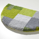 Badgarnituren - Badgarnitur in Supersoft-Qualität – Farbe GRÜN-GRAU – Ansicht 1 Badgarnituren - Badgarnitur in Supersoft-Qualität, in Größe 100 (Vorleger halbrund, 50x 80 cm) bis 112 (WC-Deckelbezug, 47x 50 cm), in Farbe GRAU-ROT – Farbe GRÜN-GRAU – Ansicht 1