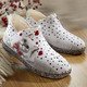Gesundheitsschuhe - Hausschuh Felina von Varomed – Farbe WEISS-GRAU – Ansicht 1 Gesundheitsschuhe - Hausschuh Felina von Varomed, in Größe 036 bis 041, in Farbe WEISS-GRAU – Farbe WEISS-GRAU – Ansicht 1
