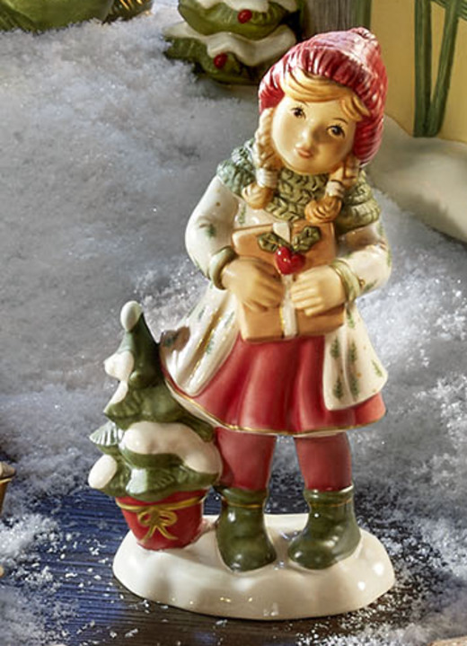 Goebel-Figuren - Winterliche Szene: Tolle Himmelsboten im Winterwald, in Farbe BUNT, in Ausführung Engel mit Schlittschuhen Ansicht 18