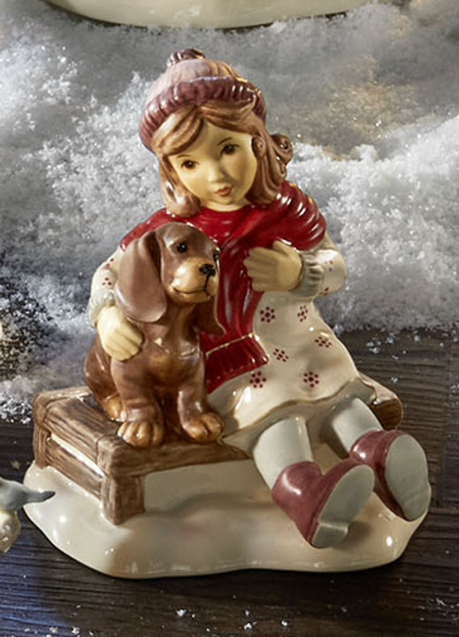 Goebel-Figuren - Winterliche Szene: Tolle Himmelsboten im Winterwald, in Farbe BUNT, in Ausführung Engel mit Schlittschuhen Ansicht 19