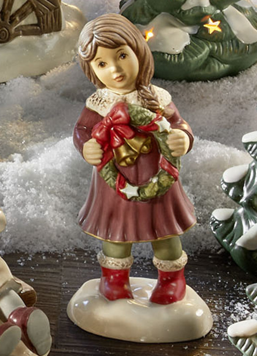 Goebel-Figuren - Winterliche Szene: Tolle Himmelsboten im Winterwald, in Farbe BUNT, in Ausführung Engel mit Schlittschuhen Ansicht 20