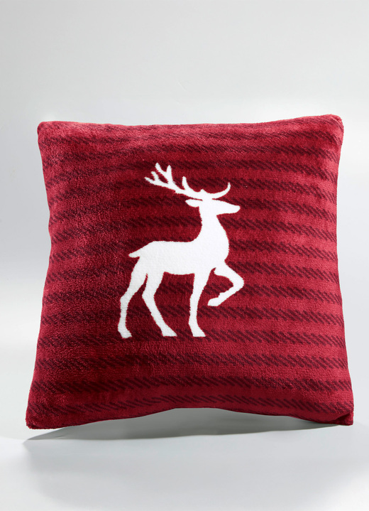 Dekokissen & Hüllen - Kuschelige Wohnaccessoires, in Größe 225 (Wohndecke, 150x200 cm) bis 905 (Kissen mit Füllung, 45x 45 cm), in Farbe ROT Ansicht 1