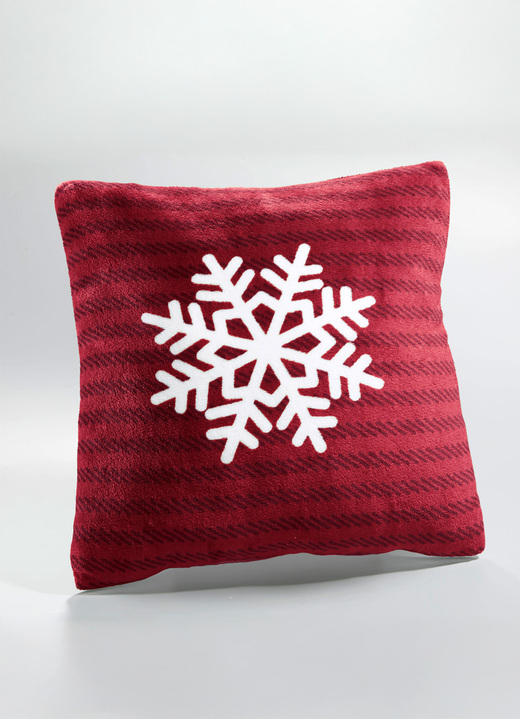 Dekokissen & Hüllen - Kuschelige Wohnaccessoires, in Größe 225 (Wohndecke, 150x200 cm) bis 905 (Kissen mit Füllung, 45x 45 cm), in Farbe ROT Ansicht 2