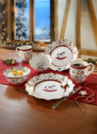 Villeroy & Boch - Frühstücks-Set Schaukelpferd, 6-teilig, in Farbe WEISS-ROT-BLAU