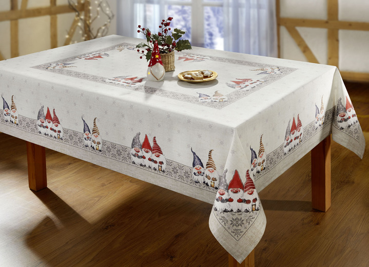 Tischdecken - Tisch- und Raumdekoration mit Wichtelmotiven, in Größe 135 (2 Platzsets, 30x 45 cm) bis 404 (Kissenbezug, 40x 40 cm), in Farbe MULTICOLOR Ansicht 5