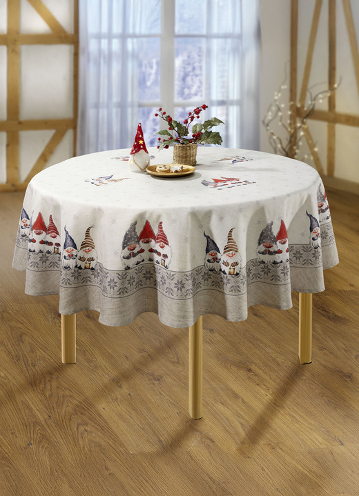 Tischdecken - Tisch- und Raumdekoration mit Wichtelmotiven, in Größe 135 (2 Platzsets, 30x 45 cm) bis 404 (Kissenbezug, 40x 40 cm), in Farbe MULTICOLOR Ansicht 6