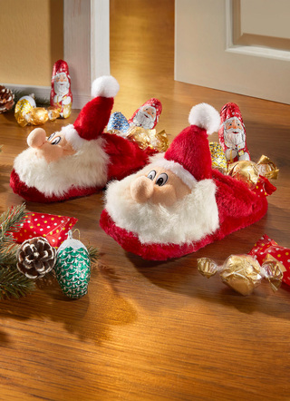 Weihnachtspantoffeln mit süßer Füllung