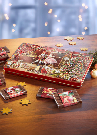 Schmuckdose Weihnachtsmärchen mit süßer Füllung