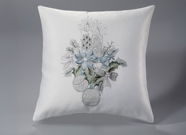 Tischdecken - Bestickte Tisch- und Raumdekoration, in Größe 101 (Deckchen, 35x 50 cm) bis 404 (Kissenbezug, 40x 40 cm), in Farbe SEKT-GRÜN Ansicht 10