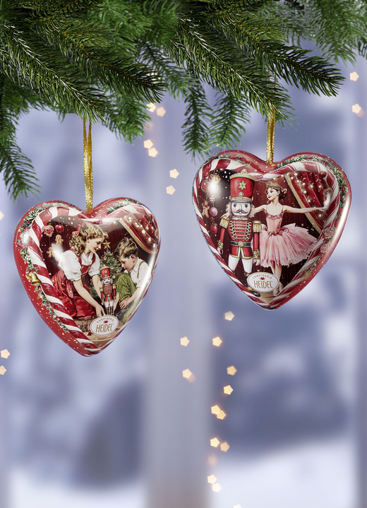 Weihnachtsleckereien - Schmuckherz Weihnachtsmärchen von Heidel, in Farbe ROT
