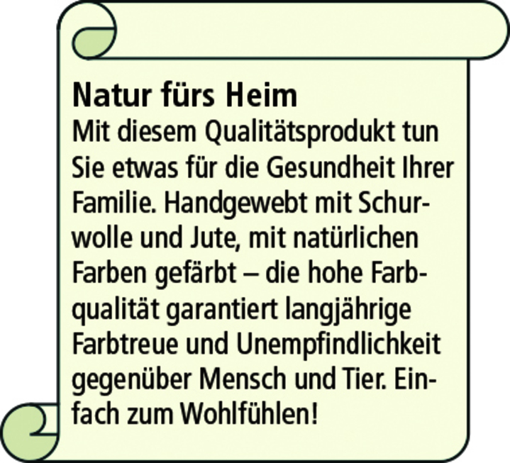 Klassisch - Handgewebte Teppiche aus Neuseeland-Schurwolle, in Größe 100 (Brücke, 60x90 cm) bis 315 (2 Brücken 60x120 cm + 1 Galerie 70x200 cm), in Farbe NATUR Ansicht 2