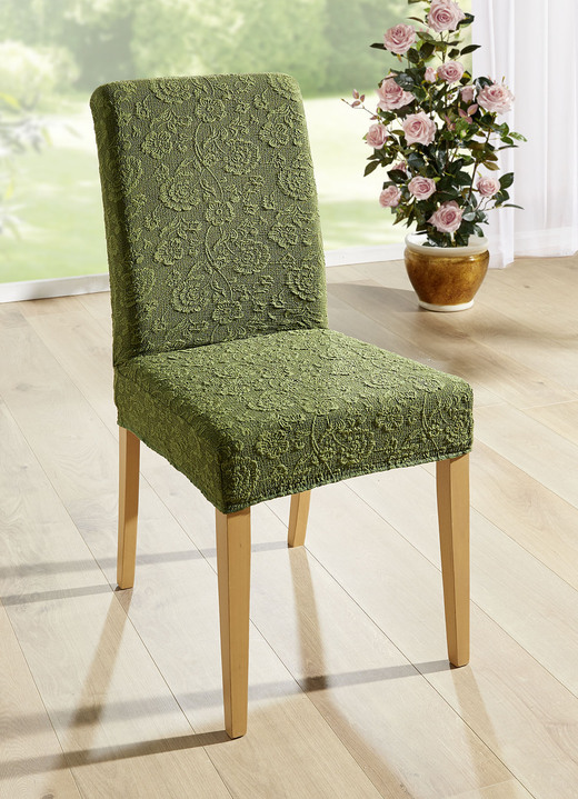 Sessel- & Sofaüberwürfe - Elastischer Stuhlbezug von Webana, in Größe 106 (Stuhlbezug) bis 112 (Stuhlbezug, preisgünstiges 2er-Set), in Farbe BRAUN Ansicht 4