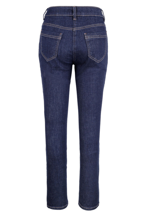 Hosen - Jeans in 4-Pocket-Form Ansicht 2 Hosen - Jeans in 4-Pocket-Form, in Größe 021 bis 052, in Farbe DUNKELBLAU Ansicht 2
