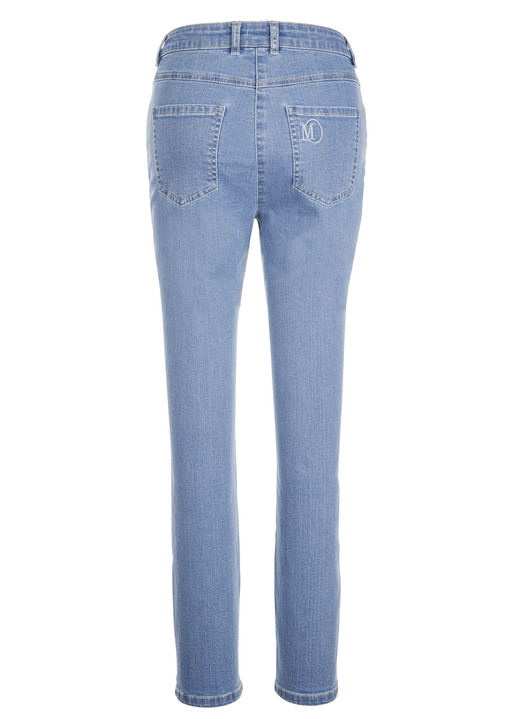 Hosen - Jeans in klassischer 5-Pocket-Form, in Größe 019 bis 052, in Farbe HELLBLAU Ansicht 2