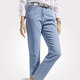 Hosen - Jeans in klassischer 5-Pocket-Form – Farbe HELLBLAU – Ansicht 3 Hosen - Jeans in klassischer 5-Pocket-Form, in Größe 019 bis 052, in Farbe HELLBLAU – Farbe HELLBLAU – Ansicht 3