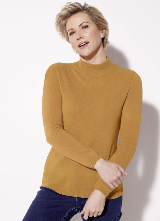 SALE % - Pullover mit Kaschmir-Anteil, in Größe 038 bis 052, in Farbe SENF Ansicht 1