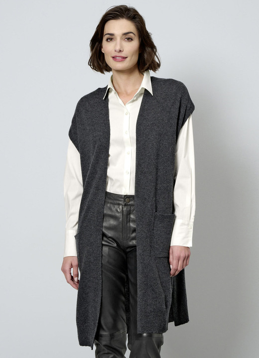 Pullover & Strickmode - Long-Strickweste aus Kaschmir, in Größe 038 bis 052, in Farbe ZYKLAM Ansicht 10