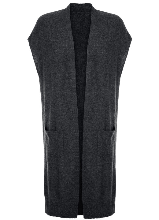 Pullover & Strickmode - Long-Strickweste aus Kaschmir, in Größe 038 bis 052, in Farbe ZYKLAM Ansicht 11