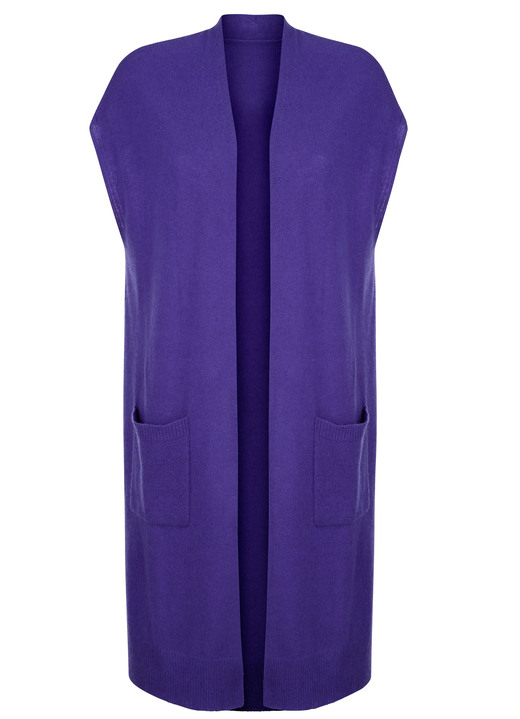 Pullover & Strickmode - Long-Strickweste aus Kaschmir, in Größe 038 bis 052, in Farbe ZYKLAM Ansicht 5